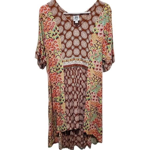 IVY JANE Chiffon Summer Dress or Beach Cover-up Women's Size Large Lightweight - Picture 1 of 7